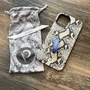 Loopy Case for IPhone 12 Pro Max. Snakeskin print.